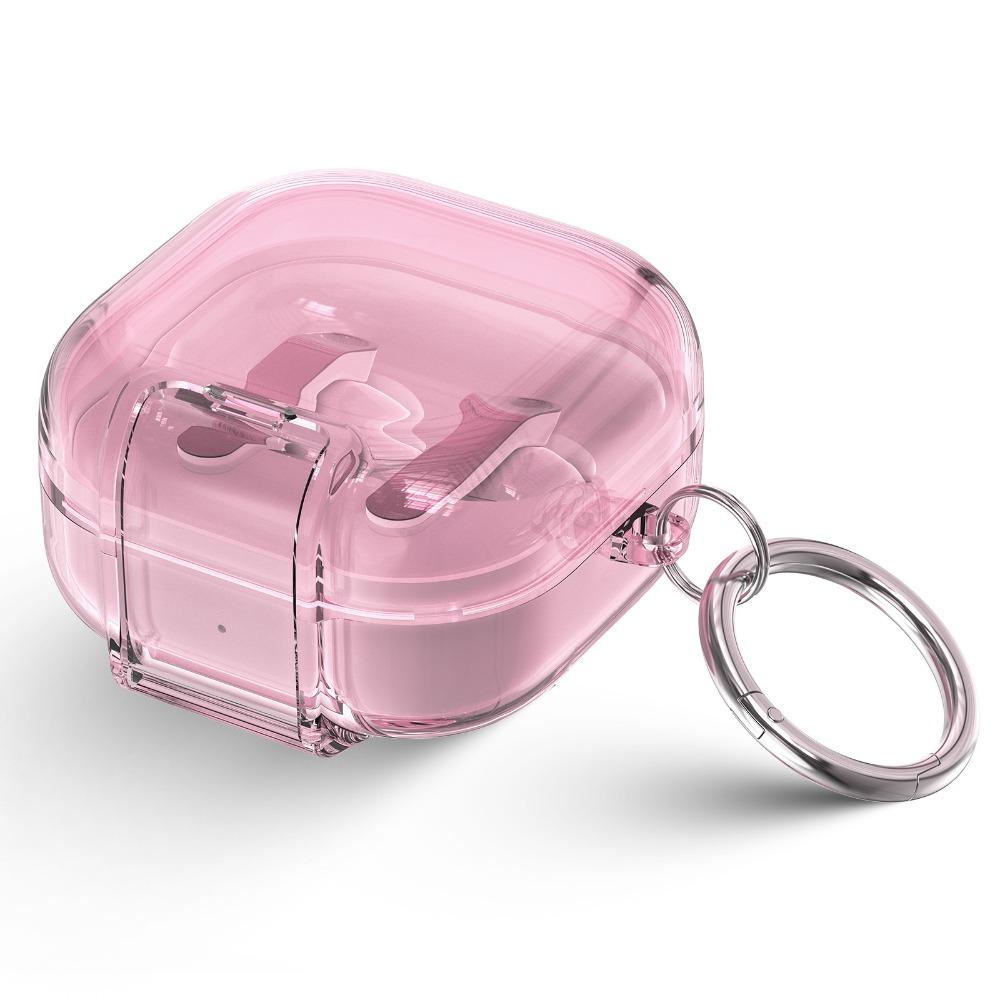 with Phone Stand Earphone Case Transparent Earbuds Cover for Samsung Galaxy Buds4/4pro Travel