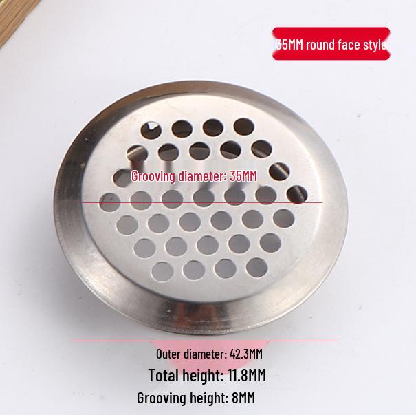 Сетка вентиляционная из нержавеющей стали для шкафов и гардеробов