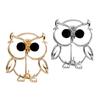 Креативная брошь-булавка в виде совы, цинковый сплав, аксессуар для груди, универсальный, двухцветный вариант, для украшения одежды, сумок, шляп