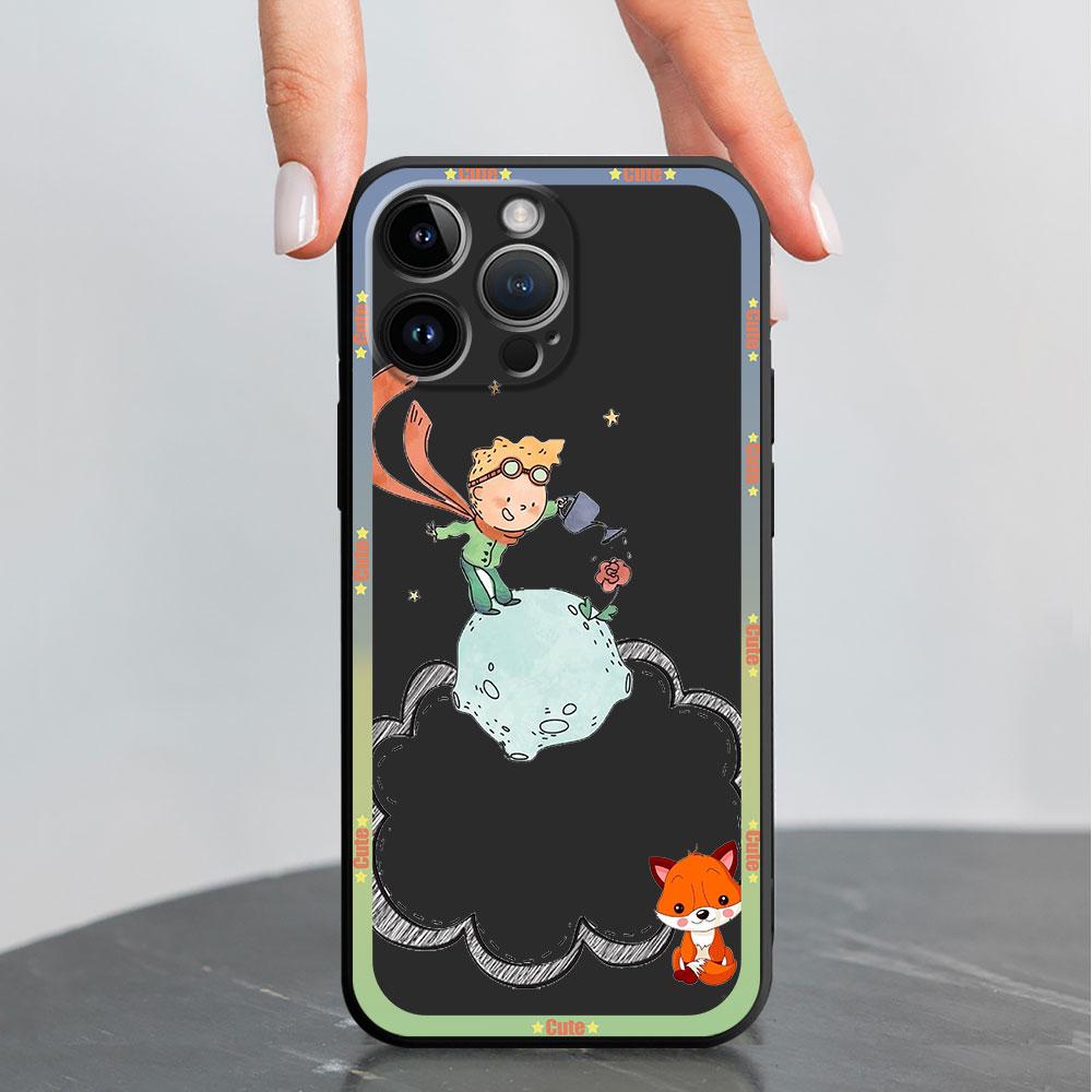Silicone Phone Case For Apple Iphone 11 8 Plus 7 6s 14 Pro Max 13 Pro 12 Mini Se Xs X Xr Capa Cases The Little Prince Fox Cover