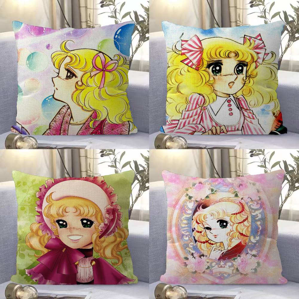 Japanese CCandy Candy Pillowcase toon Gift Cushion Cover Bedroom Home Sofa Chair Seat Decor pillow case