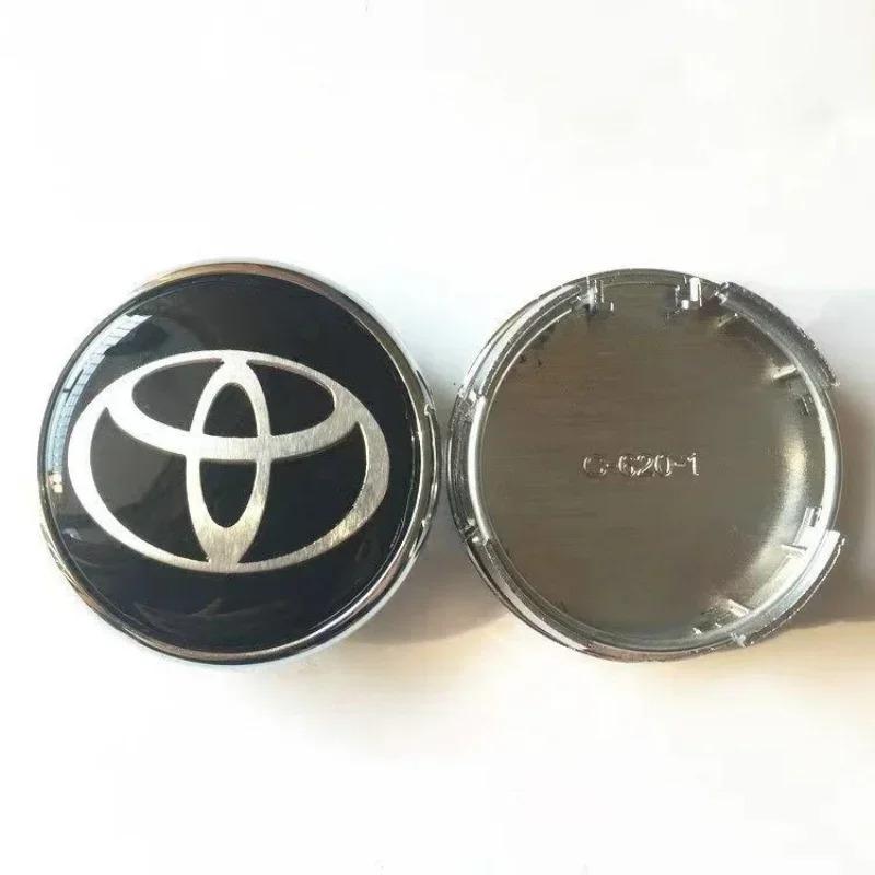 4pcs 62mm Car Wheel Center Hub Center Cap Rim Hub Dustproof Cover Emblemem For Toyota coroll acamry rav4 prius yaris Accessories