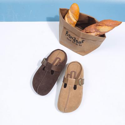 Толстая подошва для увеличения роста для невысоких людей, внутренняя высота для обуви Boken toast, сумка на носок и полушлепанцы для женской коллекции весна-осень 2025