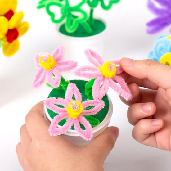 200 шт. Разноцветные синельные проволоки для чистки трубок для DIY художественных и ремесленных проектов