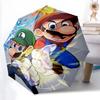 1pc Mario and Luigi's Epic Battle Pattern Automatic Cartoon Umbrella is Fashionable and Good-Looking, Suitable for Travel and Daily Use.G057