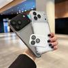 Роскошный Прозрачный Бронированный Чехол 2-в-1 с Защитой Камеры Для iPhone 17 16 15 14 13 Pro Max Ударопрочный Каркас Съемный Уголок