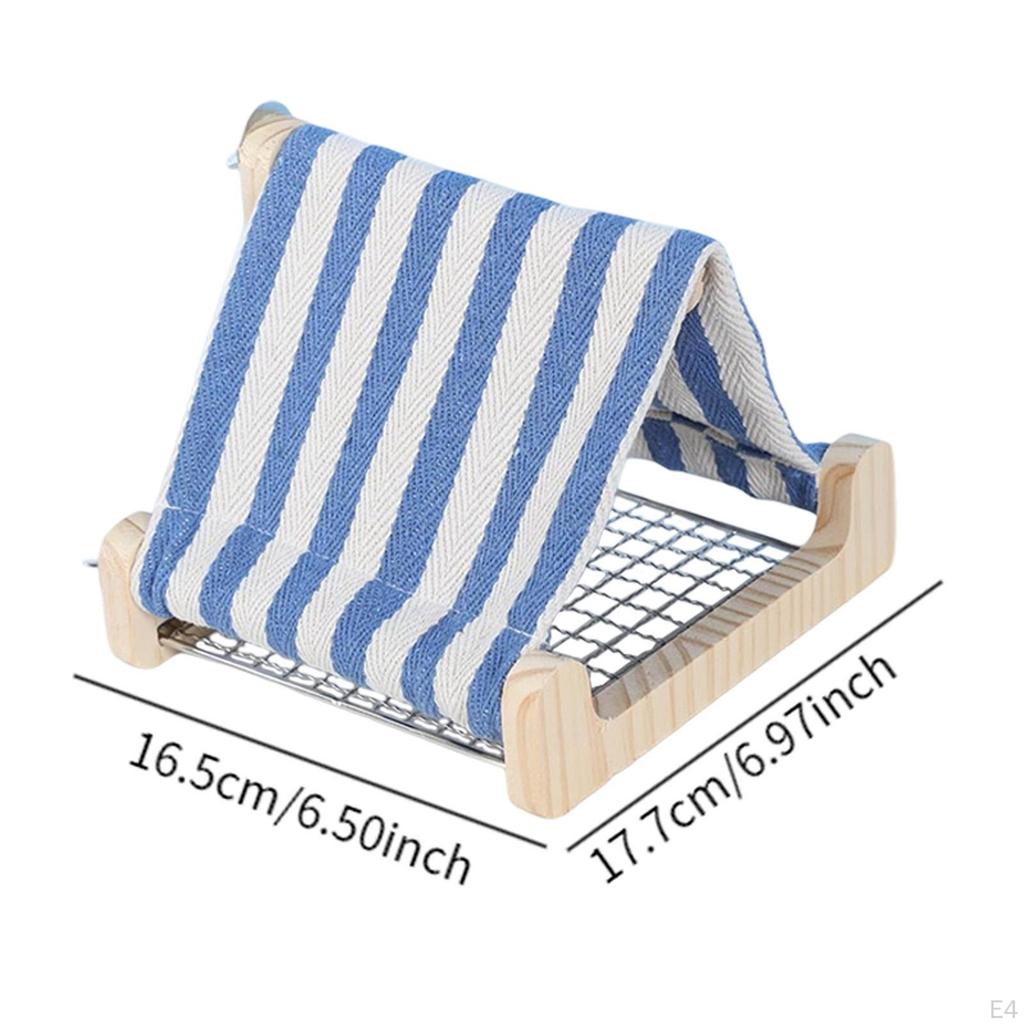 Bird Nest .7x16.5x15cm Hanging Hammock Bed Sturdy Wood Parakeet Hideaway for Pet Parrot