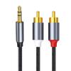 1.2m 3.5mm To Dual RCA Audio Cable for Speaker Amplifier Connection
