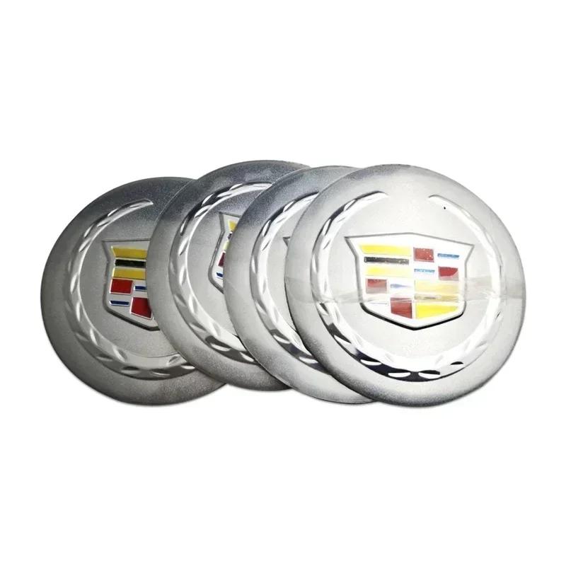 4pcs 56mm Car Wheel Center Emblem Sticker Hub Logo Badge for Cadillac ATS BLS CT4 CT5 CT6 CTS ESCALADE STS XLR XT5 XT6 XTS