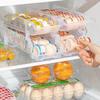 Large Capacity Refrigerator Drink Holder Rolling Refrigerator Storage Box Beverage Dispenser