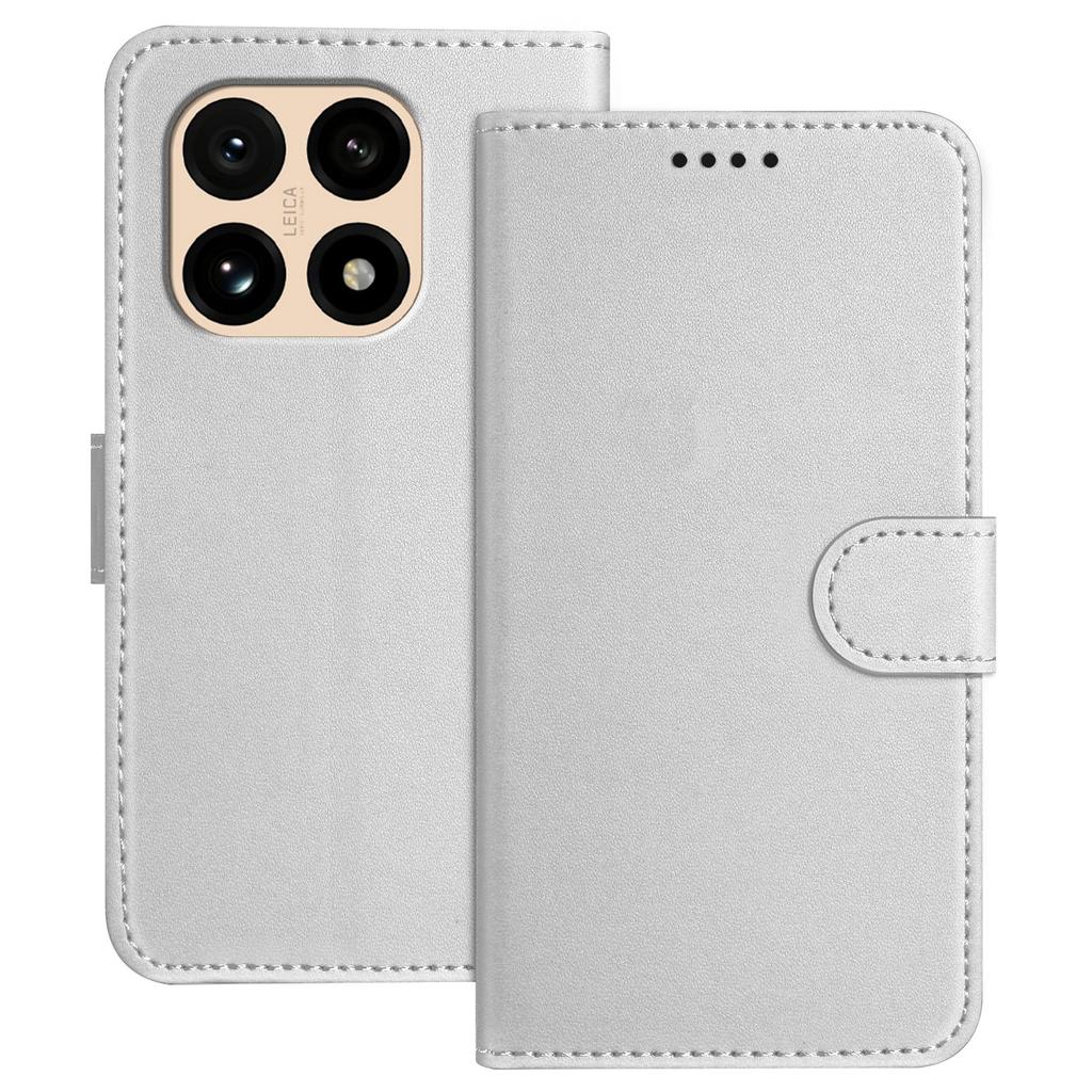 Для Xiaomi 15T Кожаный чехол Кошелек Подставка Однотонный Противоударный Чехол для телефона