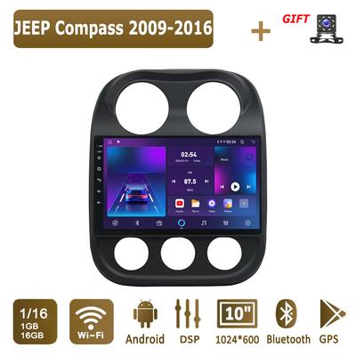 Android Car Radio For JEEP Compass 2009-2016 Мультимедийный проигрыватель Головное устройство Стерео GPS Навигация BT WIFI 1+16 ГБ