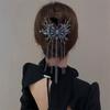 Vintage Ladies Butterfly Chain Tassel Hair Clips Korean Twist Clip Crab Women Hair Accessories Headwear