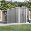 VidaXL Garden Shed, Tool Shed with Handles, Tool Shed with Sloping Roof, Terrace Storage Shed, Grey 3188289