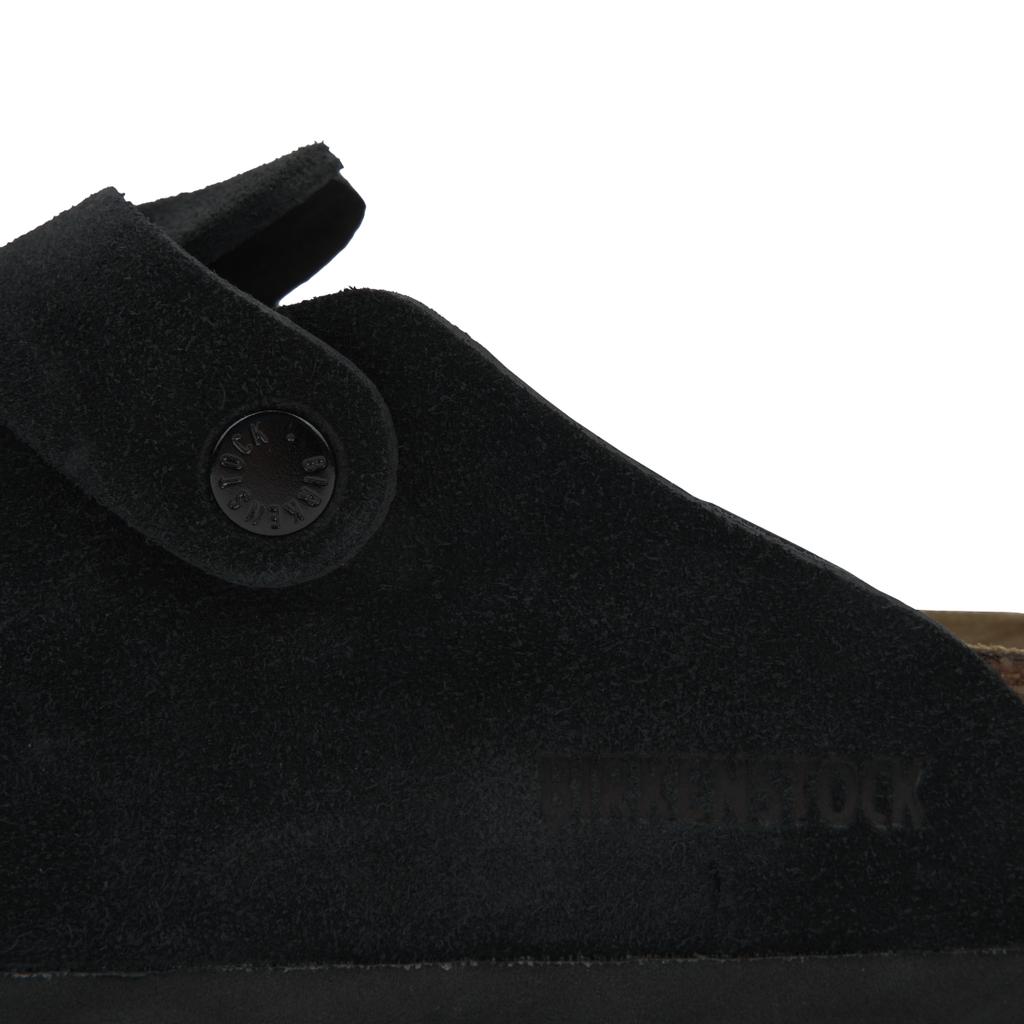 Birkenstock Бостонские кроссовки унисекс на мягкой стельке из замши, черные 0660471