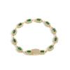 Fashion Geometric Hip Hop Jewelry Baguette Zircon Rectangular Emerald Green CZ Bracelet for Women Gift