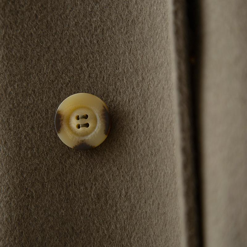 Женское пальто из 100% шерсти TIDENOVEL Осеннее шерстяное длинное пальто Ручной работы Пальто-бушлат Зимняя теплая шерстяная длинная куртка Пальто