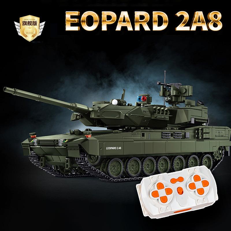 2306 деталей Современные Военные Строительные Блоки Moc Немецкий Основной Боевой Танк Leopard 2A8 Модель Образовательная Игрушка для Мальчиков Высокой Сложности