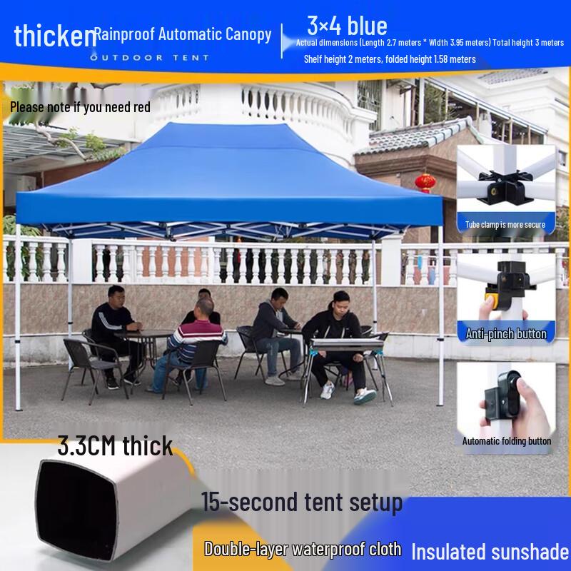 Heavy-Duty Folding Outdoor Pop-Up Canopy