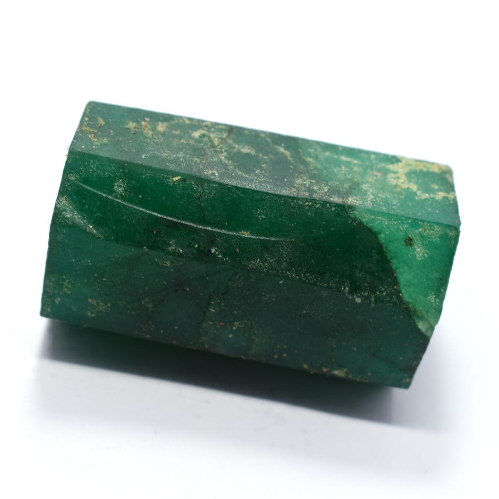 Natural Green Emerald Rough 86.90 Ct CERTIFIED Uncut Huge Loose Gemstone