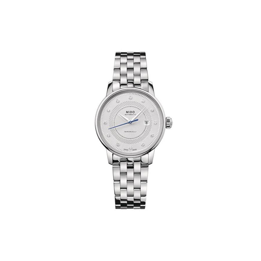 MIDO Belem Seri series automatic mechanical movement automatic mechanical silver dial stainless steel case stainless steel strap M037.207.11.036.01
