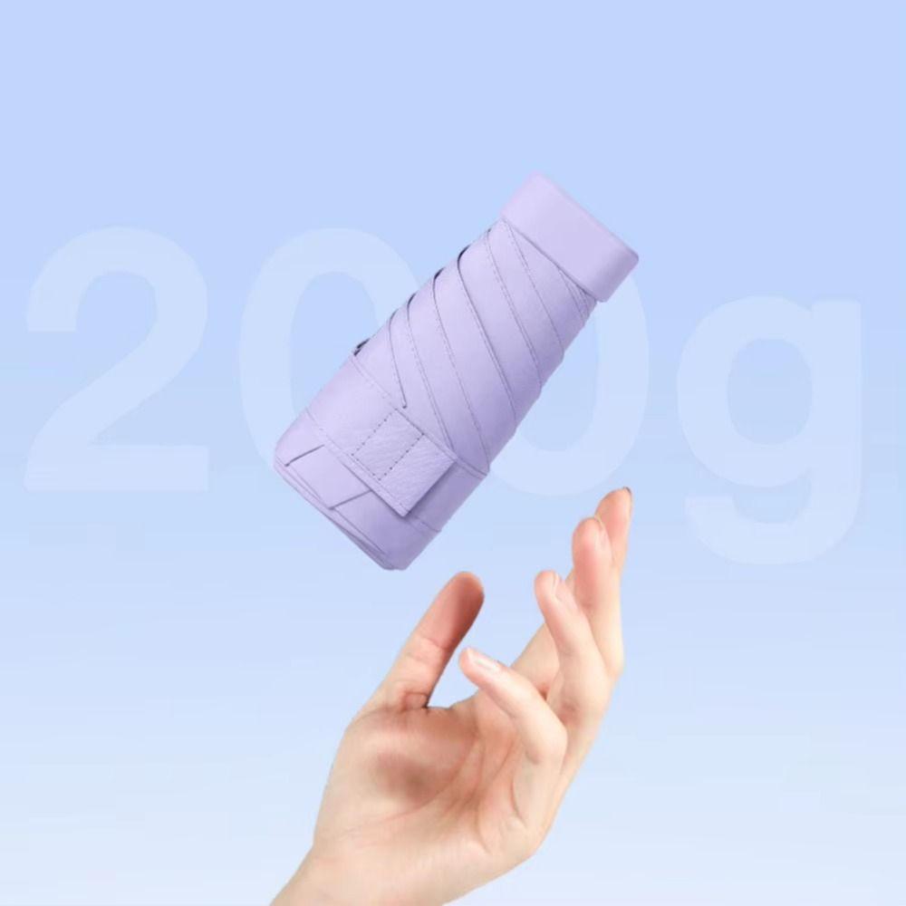 Защита от УФ-лучей Портативный Солнцезащитный Зонт Слинг Чехол из ПУ Кожи Дорожный Зонт от Дождя Для Улицы