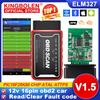 ELM327 V1.5 Чип PIC18F25K80 Двухплатный WIFI/BT OBD2 Сканер Кодов Диагностический Инструмент ELM327 OBDII для Телефона Android/IOS PK ICAR 2