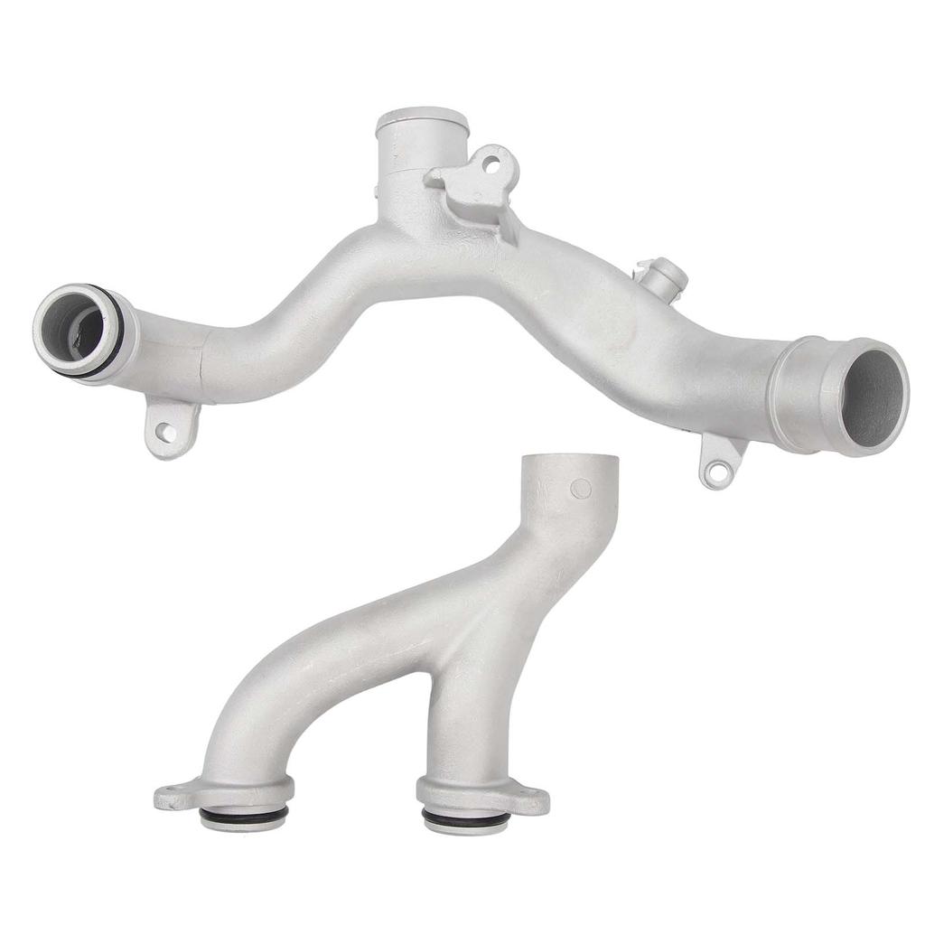 Патрубки выхода охлаждающей жидкости LR090630 Алюминиевый сплав Патрубки системы водяного охлаждения радиатора Комплект для замены для Jaguar F‑Type