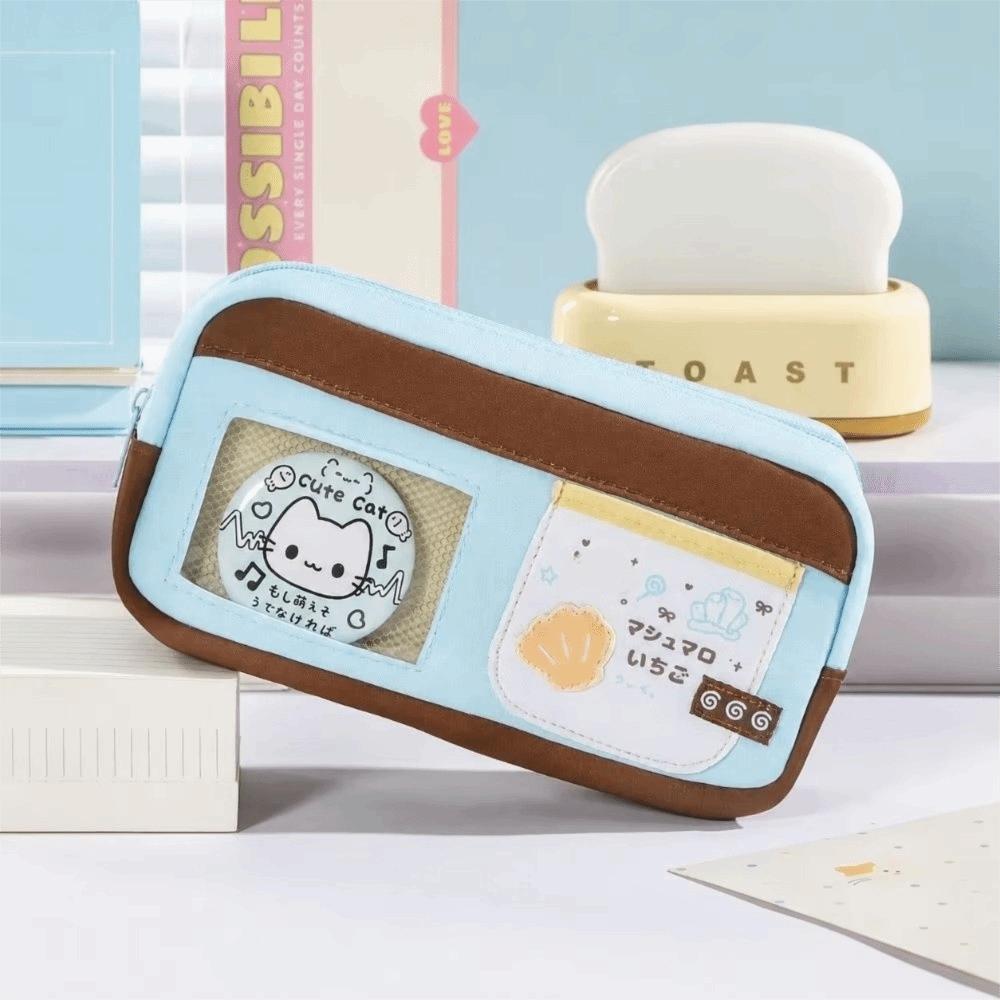 Clear Window Pencil Case Large Capacity Stationery Bag Cute Stationery Case Students