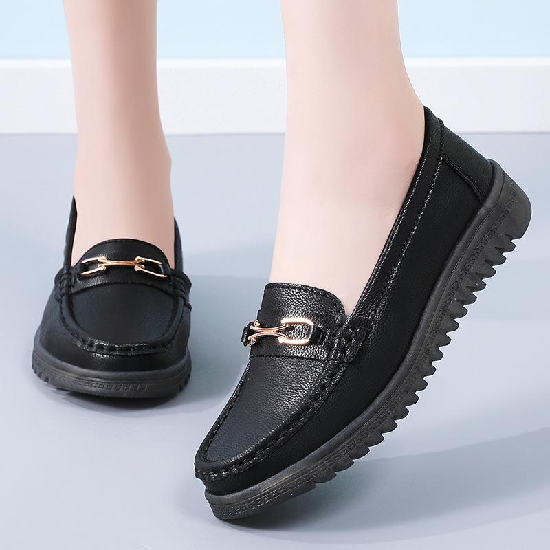 Женские пенни-лоферы из искусственной кожи, классические мокасины, повседневные, удобные, легкие, прогулочные туфли на плоской подошве, для вождения, женские туфли-лоферы