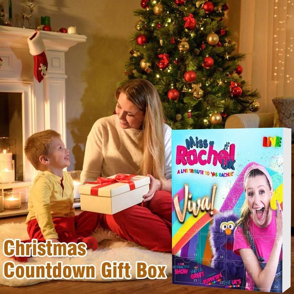 Рождественский Адвент-календарь Msrachel Blind Box 24-дневный обратный отсчет Детский акриловый подарок