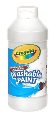 Краска для бутылок Crayola, белая, одноцветная, легко смывается водой, 473 мл, 201653, оригинальный продукт