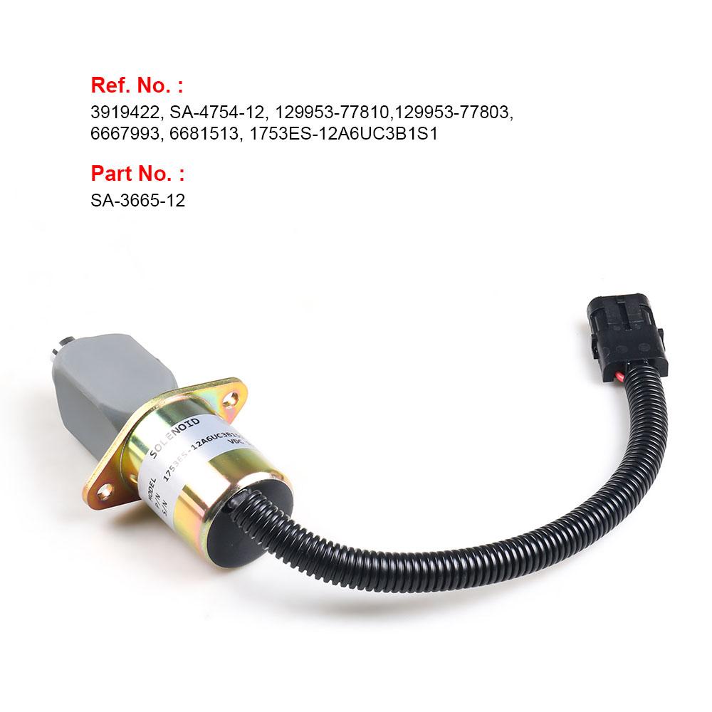 12 В отключение подачи топлива запорный электромагнитный клапан 1753ES-12A6UC3B1S1 для Cummins для Yanmar для Kubota SA-3665-12