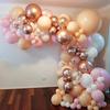 Balloon Arch Kit Balloon Garland 119pcs Pink Gold Balloons Confetti Balloon for Wedding Birthday Valentine's Day Backdrop F[31315]