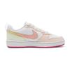 Nike Court Borough Peach Blossom Abrasion Resistant Slip Resistant Low top Skateboard Shoes Women's White Pink DV5456-111(Team1887-)