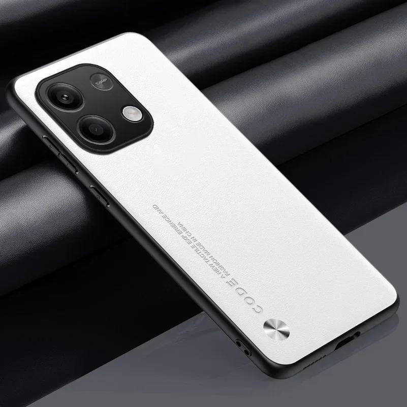 Роскошный кожаный чехол для Xiaomi Redmi Note 13 Pro 4G 12 Pro Plus 11T Pro 11S 11E 11 10 Pro Max 9S 9 Жесткий силиконовый каркас противоударный чехол для телефона