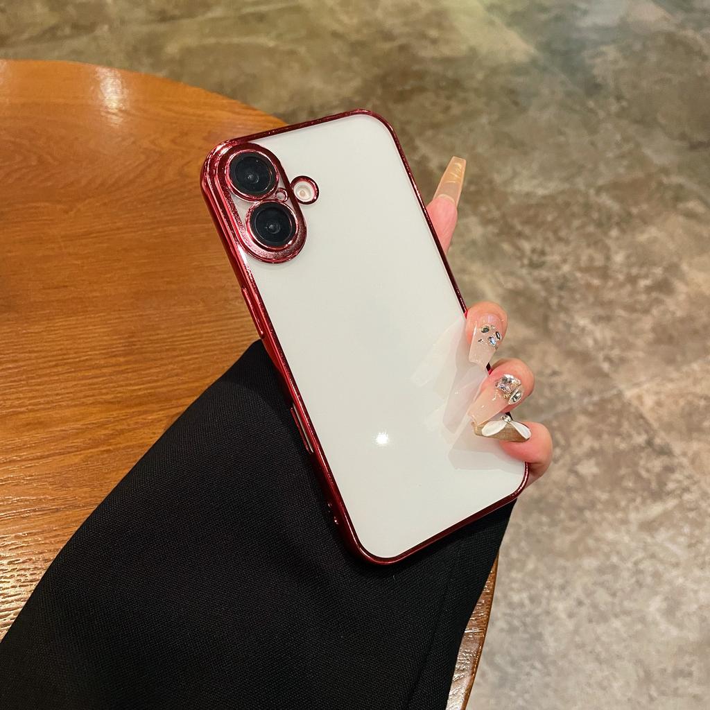 Чехол для полной защиты объектива iPhone 16 15 14 13 12 11 Pro Max, чехол с роскошным покрытием, прозрачный силиконовый мягкий чехол для 16 ProMax