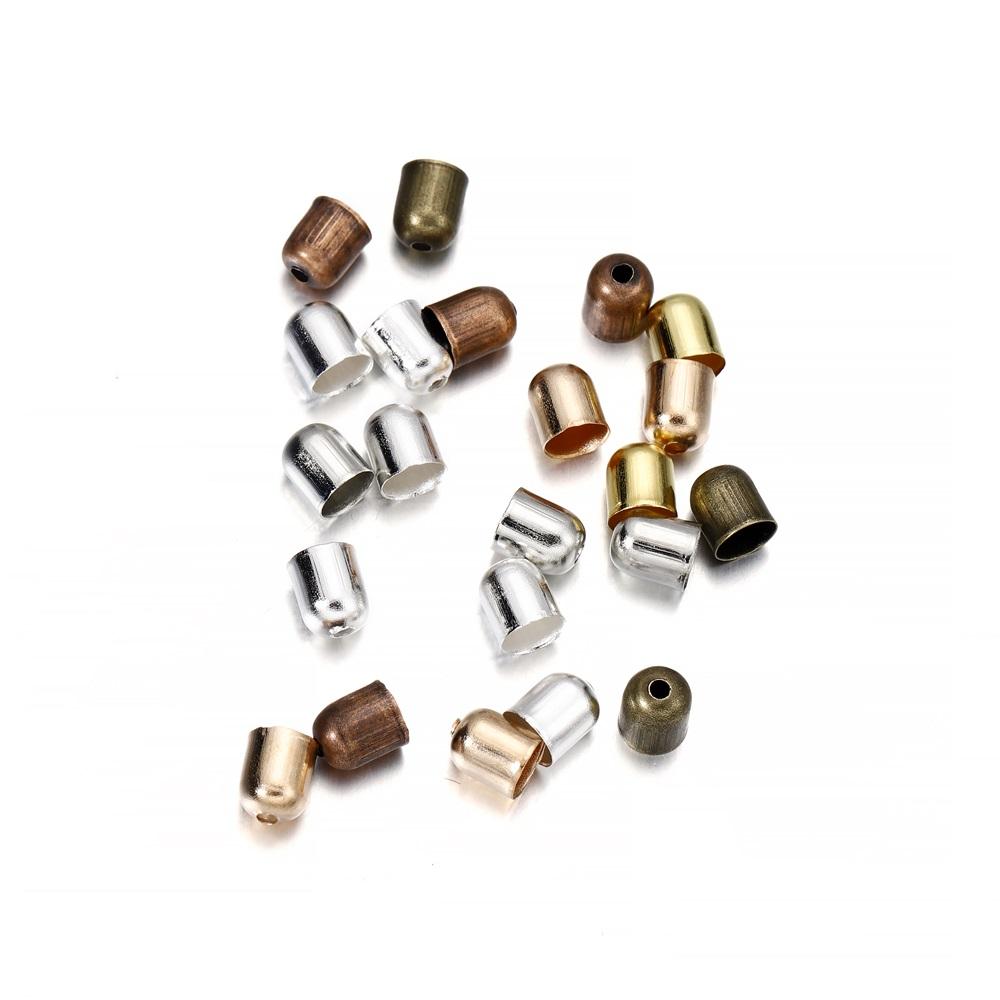 50-100 шт., шапки для бусин, кожаные шнуры, пряжка, наконечник, колпачки с кисточками для изготовления модных ювелирных изделий, сделай сам, поиск ювелирных изделий ручной работы