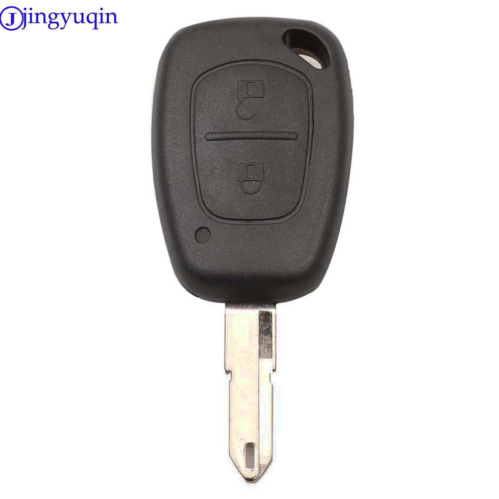 Jingyuqin 2 Button Remote Car Key Shell Cover Fob Case For Vauxhall/Opel Vivaro/ Renault Movano Trafic Renault Kangoo Blank