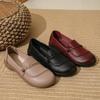Мягкая подошва, мягкие туфли для мам, элегантные женские туфли больших размеров, дышащие и удобные летом, плоская подошва и не вызывают усталости, однопедальный грех