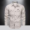 Fashion Spring Summer Autumn Spring Cotton Cargo Shirt Men Long Sleeve Multi Pocket Shirts Outdoor Casual Colthing Militar Overshirt