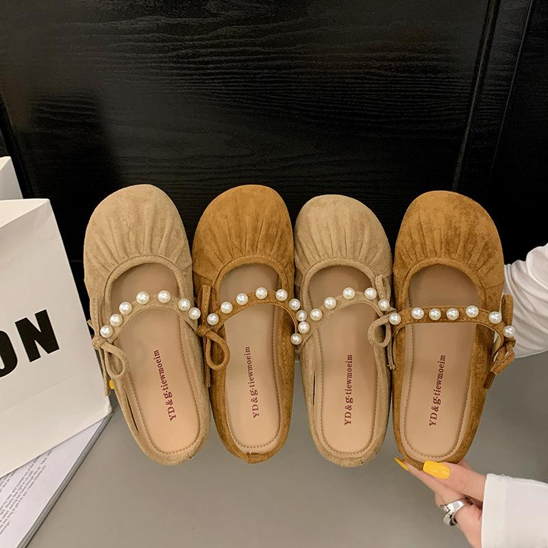 Одиночные туфли на плоской подошве женские весна-лето 2025 года новые мягкие подошвы не устают ноги одиночные туфли женские удобные с юбкой неглубокий вырез одиночные s