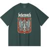 Хлопковая футболка плотностью 230 г/м² 100% Хлопок Heavy Metal Футболка с принтом рок-группы Популярная музыка Унисекс Тяжелая хлопковая футболка