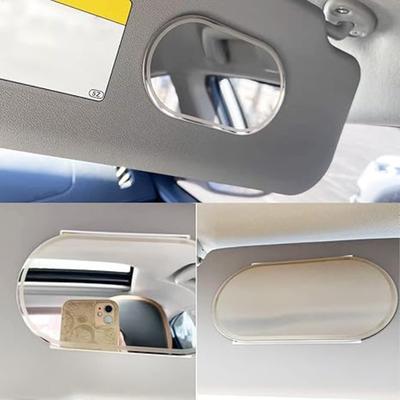 Автомобильный солнцезащитный козырек зеркало для макияжа салонное зеркало на спинку сиденья портативное самоклеящееся солнцезащитное зеркало заднего вида