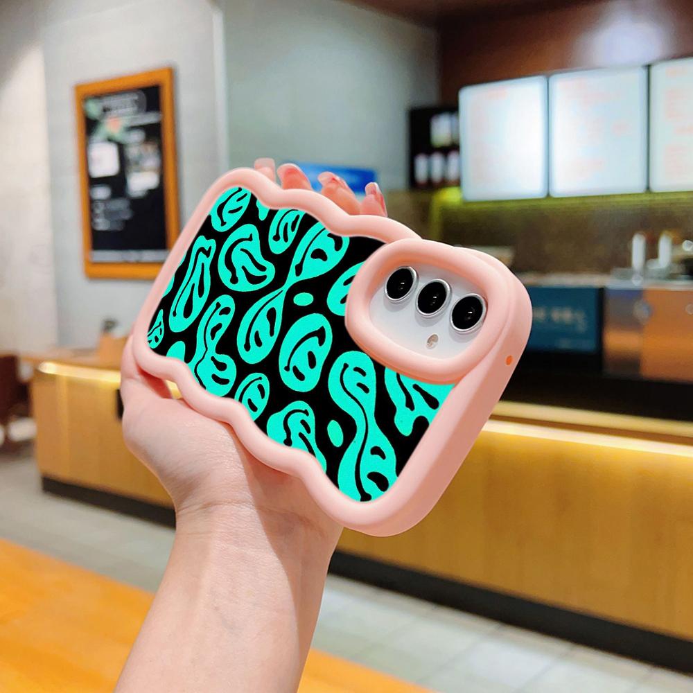 Ae88 Lovely Smiley Art Protective Phone Cases for Samsung S24 Plus S23 Ultra A14 A55 A06 Honor X9b Motorola OnePlus Big Wave TPU Back Cover