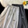Американские мужские повседневные спортивные мешковатые брюки-карго, широкие уличные спортивные штаны, технологичная одежда, корейские брюки Y2K, одежда для мужчин