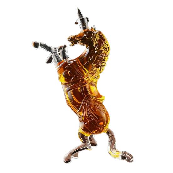 Декантер для виски "Лошадь" Ручная работа Высокоборосиликатное стекло Диспенсер для алкоголя Тема Дикого Запада Подарочная коробка для алкоголя для мужчин День отца День рождения