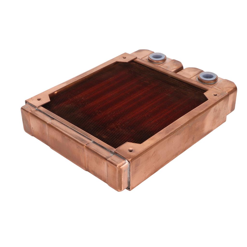 Радиатор водяного охлаждения Красная медь 7 мм Круглая трубка G1 4 Резьба Жидкостный теплообменник для компьютера