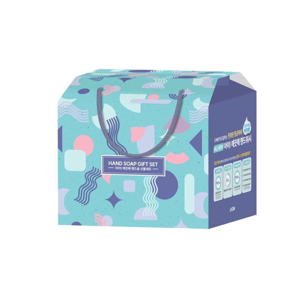 Lion Чистый подарочный набор (Жидкое мыло для рук 250 мл x 2 шт. + Запасной блок 200 мл x 3 шт.)