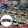 Rotary Shaft Seal Oil Seal Nitrile 70 Durometer Rubber 30x44x7mm Black 5 Pcs